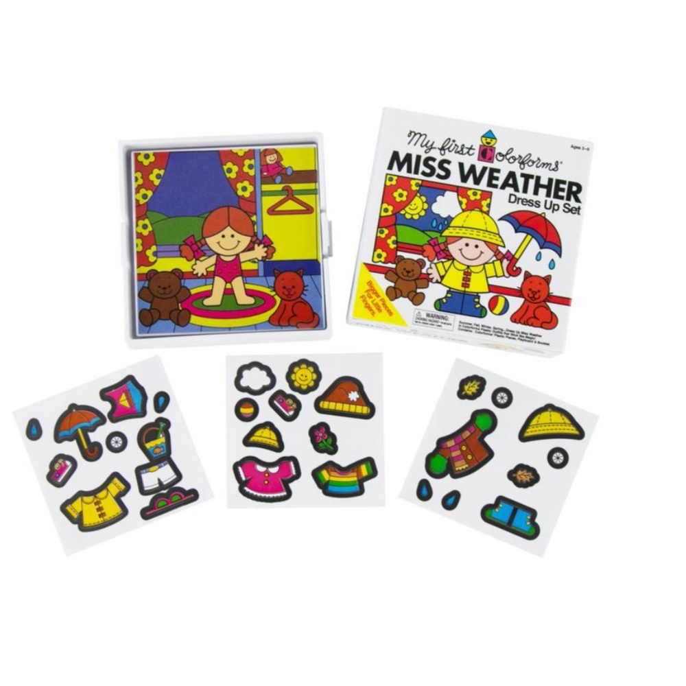 NWT World's Smallest Colorforms - My First Colorforms Miss Weather Dress Up Set - Picture 2 of 5